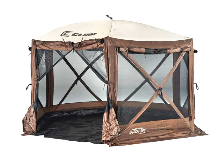 Quick-Set Pavilion Camper Screen Shelter – Brown/Tan  • 12876