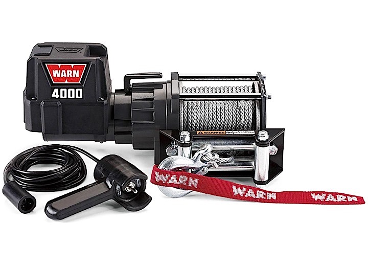 Warn 4000 DC 12V Electric Utility Winch  • 94000