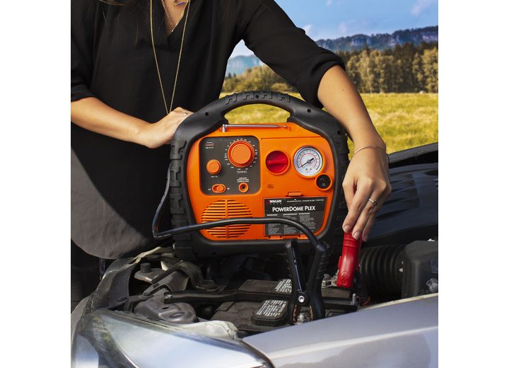 Wagan Power Dome PLEX 12 V Portable Jump Starter with Air Compressor and Power Inverter  • 7561