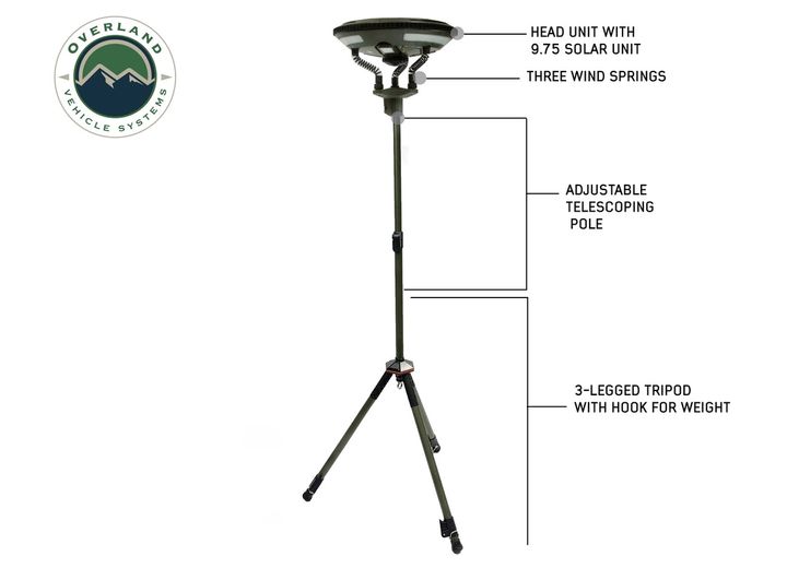 Overland Vehicle Systems Wild Land Camping Gear - UFO Solar Light  Pods & Speaker  • 15049901