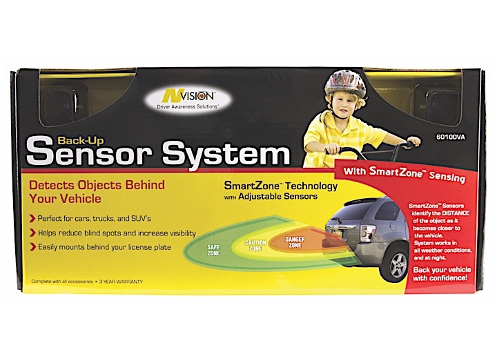 Hopkins Back Up Backup Sensor System - Audible Alert - License Bracket Mount  • 60100VA