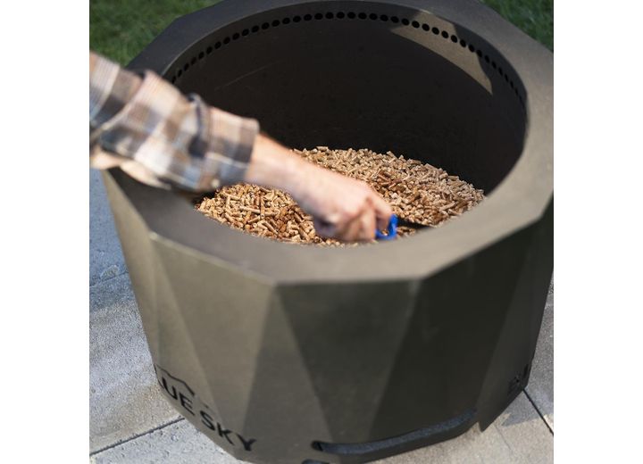 Blue Sky Outdoor Living The Peak Patio High Efficiency Pellet Fire Pit, 23.9