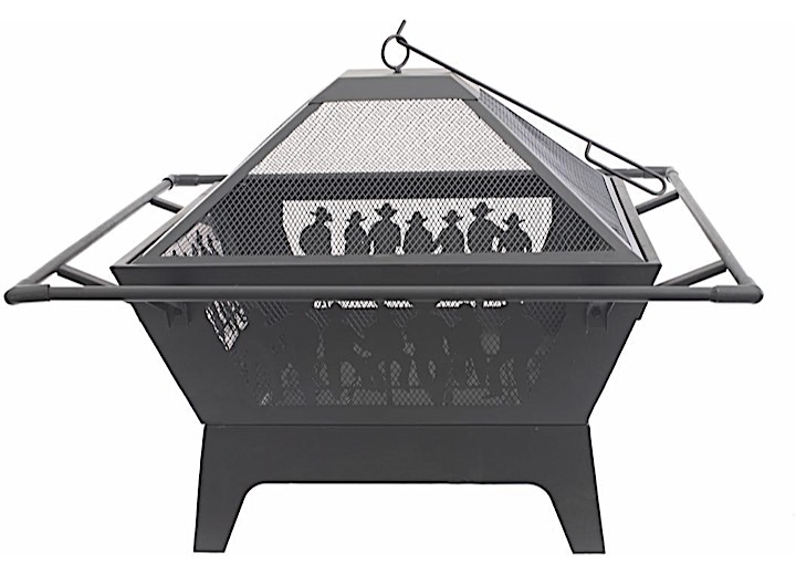 Blue Sky Outdoor Living 31” Square Wood Cowboy Fire Pit • WBFP31SQ-GF