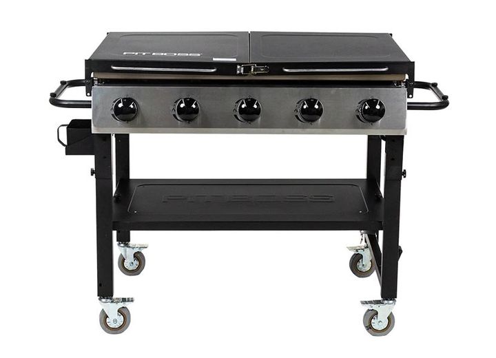 Pit Boss 5-Burner Griddle with 2 Folding Side Shelves  • 10762