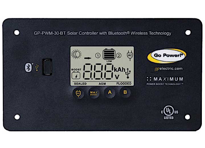 Go Power Overlander 200 Watt Solar Kit with Wire and 30 Amp Controller  • 83294