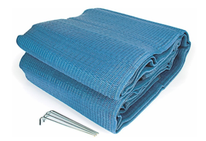 Camco Reversible Awning Mat - 6' x 12' Blue  • 42821