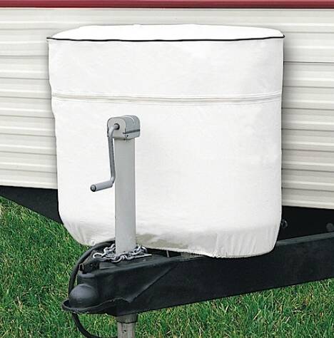 Classic Accessories RV LP Tank Cover - Dual 30 lbs - White • 79730
