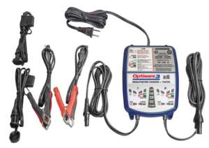 Optimate 3 Smart Battery Charger - AC to DC - 2 Bank - 12V - 0.8 Amp  • TM-451