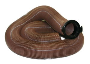 Valterra 20' EZ Flush Standard Drain Hose, with T1024 Adapter, Bronze  • D04-0083