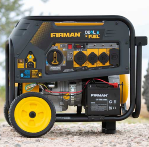 Firman 10000-Watt Hybrid Dual Fuel Portable Generator - Recoil/Electric Start, Gasoline/LPG  • H08051