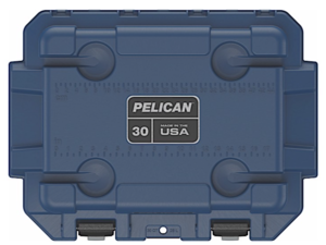 Pelican 30-Quart Elite Cooler - Pacific Blue/Gray  • 30Q-1-PACBLUGRY