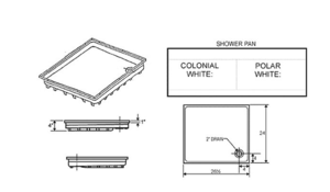 Icon RV Shower Pan - 27