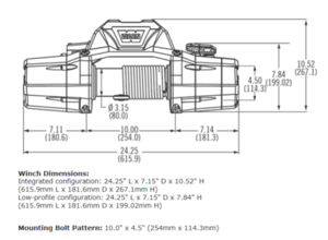 Warn Zeon 10,000lb Winch with Steel Rope  • 88990