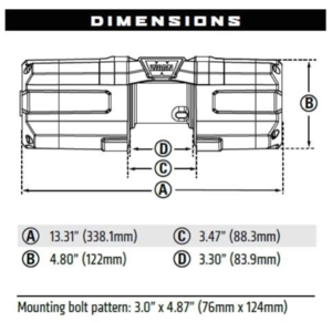 Warn AXON 45RC Powersport Winch  • 101240