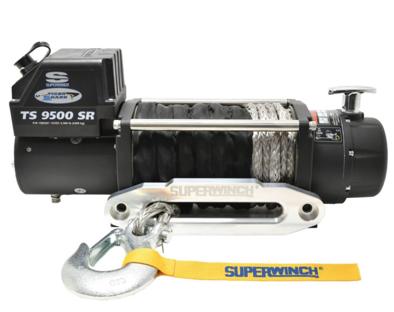 Superwinch Tiger Shark 9500SR 12V Synthetic Rope Winch  • 1595201