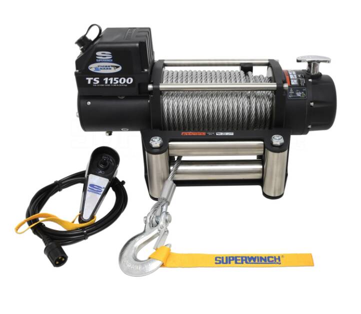 Superwinch Tiger Shark 11500 12V Wire Rope Winch • 1511200