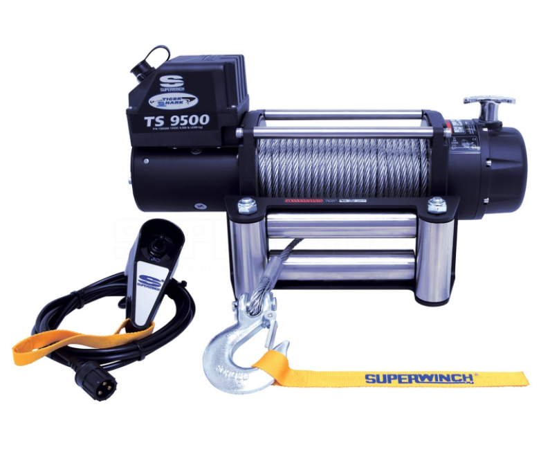 Superwinch Tiger Shark 9500 12V Wire Rope Winch  • 1595200