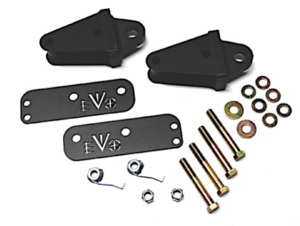 EVO Rear Steel Black Fascia and Rear D-Ring Mount Combo 07-18 Jeep Wrangler JK  • EVO-208B