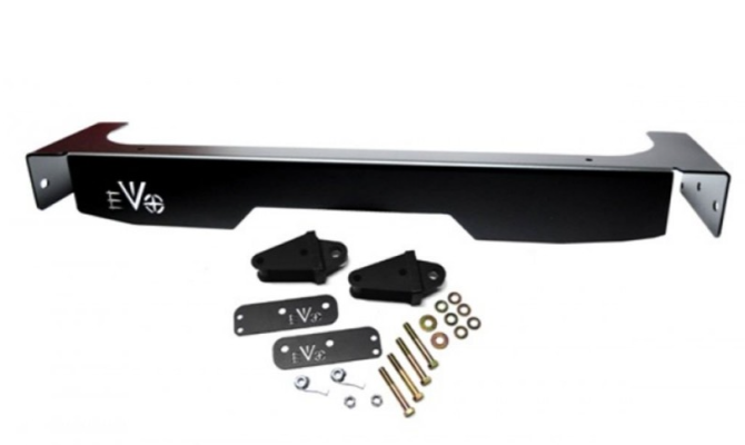 EVO Rear Steel Black Fascia and Rear D-Ring Mount Combo 07-18 Jeep Wrangler JK  • EVO-208B