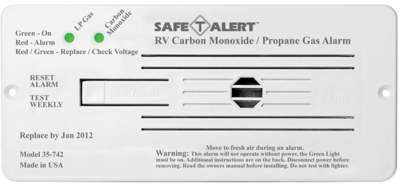 Safe-T-Alert 35 Series Dual CO/LP Gas Detector - Flush Mount - White  • 35-742-WT