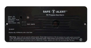 Safe-T-Alert 30 Series RV Propane/LP Gas Alarm - Black, Flush Mount  • 30-442-P-BL