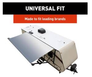 Lippert Solera Universal Vinyl Replacement Fabric for 15' RV Awning - White Fade • V000334385