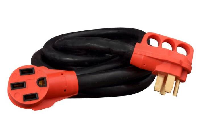 thumbnail image 2 of Valterra A10-3015EH Mighty Cord 30 Amp Extension Cord W/Handle - 15', Red 2 of 14