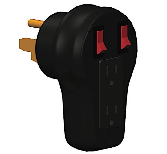 Progressive Industries Power Cord Adapter with Handle Grip (50A Male x 15A Female) • CBA-5015