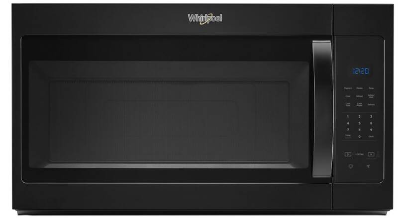 Whirlpool 1.7 Cu. Ft. Microwave Hood Combination-Black • WMH31017HB