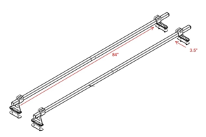 Swagman Roamer LT Camper Roof Rack - 7 Ft - 150 Lbs  • 80510