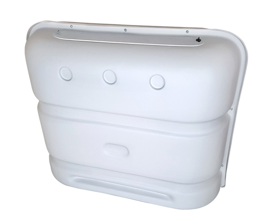 Icon Deluxe Propane Tank Cover For Dual 20/30 Lb. LPG Tanks - Polar White  • 00386