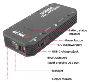 Wagan iOnBoost V10 14.8 V Compact Torque Jump Starter with Flashlight  • 7507