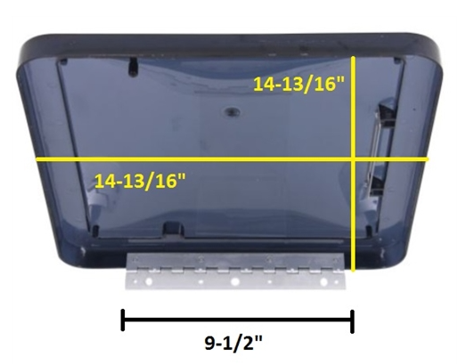 Dometic Replacement Dome Lid For RV Roof Vents - Smoke  • K1020-19