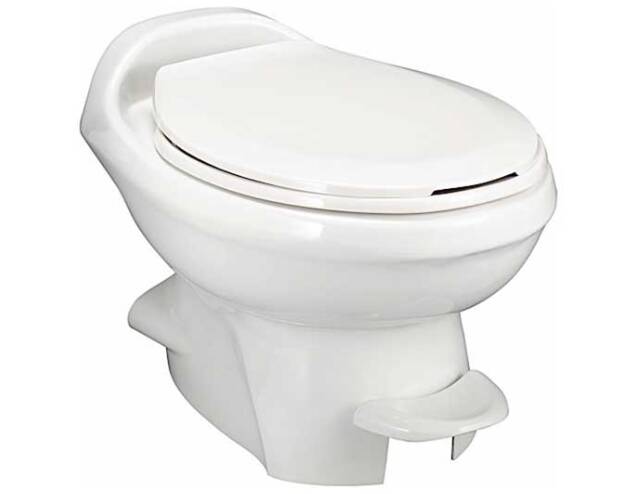 Thetford Aqua Magic Style Plus White Plastic Low Profile Built-In Toilet • 34433