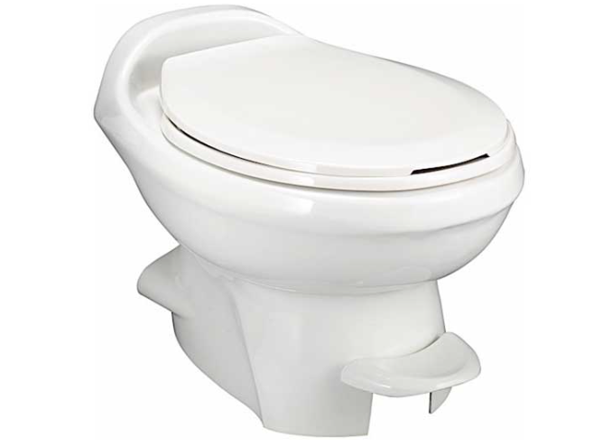 Thetford Aqua Magic Style Plus White Plastic Low Profile Built-In Toilet with Hand Spray  • 34434