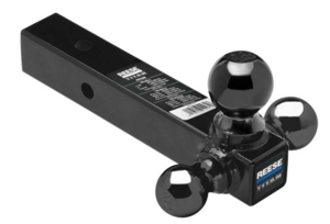 Draw-Tite Titan Tri-Ball Trailer Hitch Ball Mount, 14,000 lbs. Capacity, Heavy Duty, Fits 2-1/2 in. Receiver, Black  • 45325