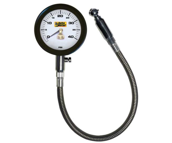 Auto Meter Analog Tire Press Gauge, 40 PSI  • 2162