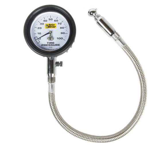 Auto Meter Analog Tire Press Gauge, 100 PSI  • 2164