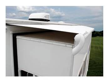 Dometic SlideTopper 50'W Vinyl Solid White Slide-Out Replacement RV Awning Fabric • T3106802CQ.600