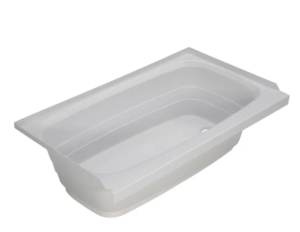 Lippert White Plastic Rectangular Bath Tub with Right Hand Drain (40