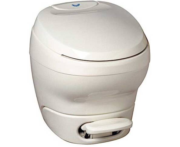 Thetford Bravura High Profile RV Toilet With Water Saver Sprayer - White • 31100