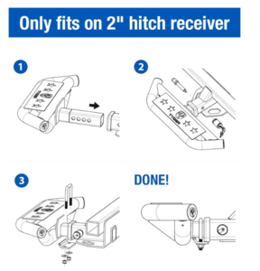 Tyger Auto Armor Hitch Step for 2