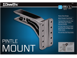 Draw-Tite Titan Pintle Hook Mounting Plate, Fits 3 in. Receiver, 25,000 lbs. Capacity  • 38186