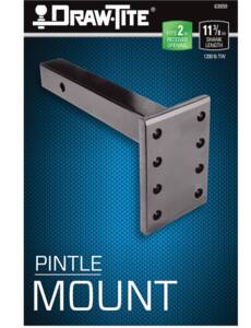 Draw-Tite Pintle Hook Mounting Plate, Fits 2 in. Receiver, 12,000 lbs. Capacity • 63059