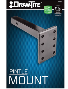 Draw-Tite Pintle Hook Mounting Plate, Fits 2 in. Receiver, 12,000 lbs. Capacity  • 63059