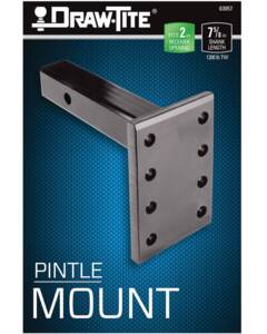 Draw-Tite Pintle Hook Mounting Plate, 12,000 lbs. Capacity, Fits 2 in. Receiver • 63057