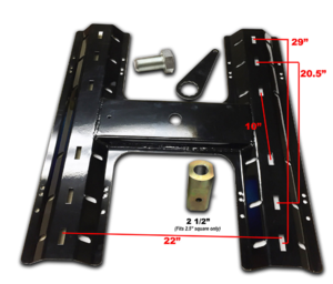 PopUp 5th Wheel Rail Plate for B&W Gooseneck Hitches  • CAG-BW