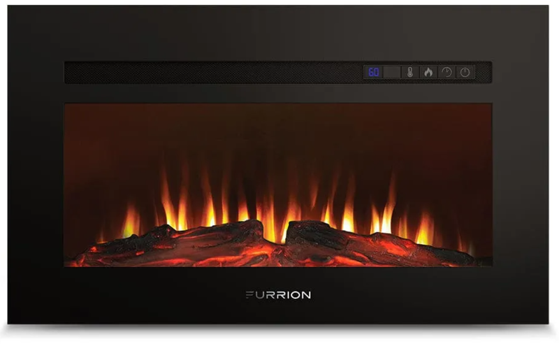 Furrion Built-In Electric RV Fireplace - Wood Platform, 30