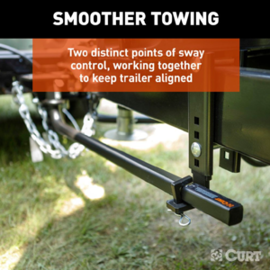 Curt Trutrack 2P Weight Distribution Hitch With 2X Sway Control, 8-10k  • 17601