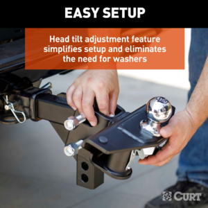 Curt Trutrack 2P Weight Distribution Hitch With 2X Sway Control, 8-10k  • 17601